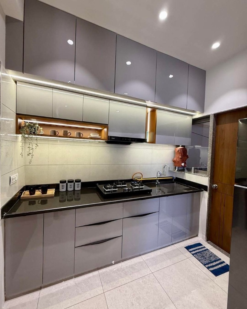 Grey Gloss Kitchen
